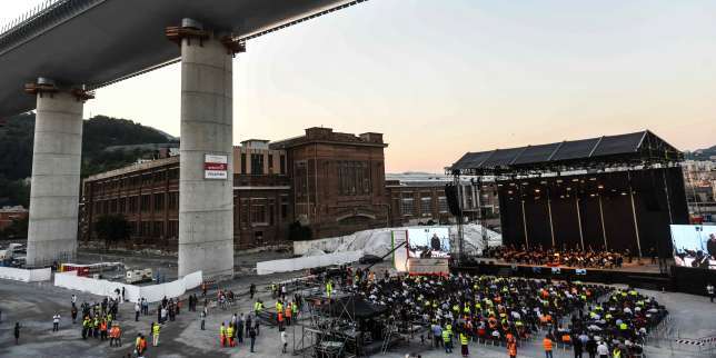 Chantier d’exception, le nouveau pont de Gênes est inauguré lundi