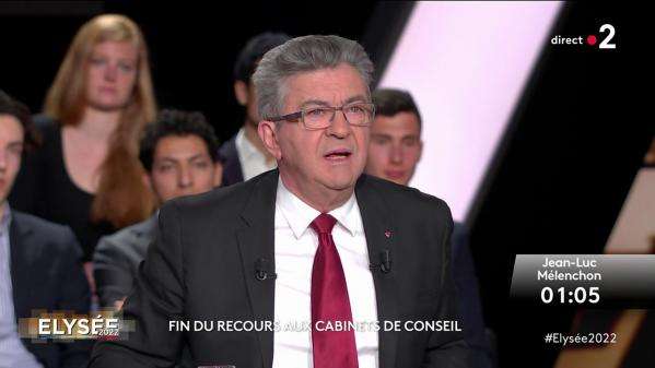 VIDEO. Présidentielle : Jean-Luc Mélenchon assure qu’il mettra fin aux contrats des cabinets de conseil comme McKinsey s’il est élu