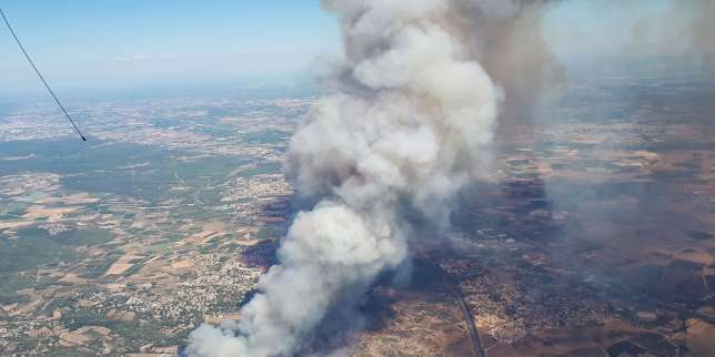 Plusieurs incendies dans le sud de la France, un pompier grièvement blessé dans le Gard